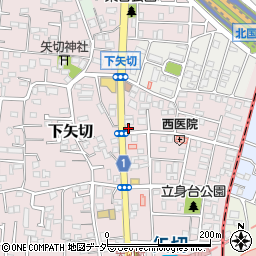 エコロパーク下矢切第１駐車場周辺の地図