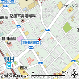 羽村駅入口周辺の地図