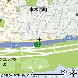 東京都足立区本木西町3周辺の地図