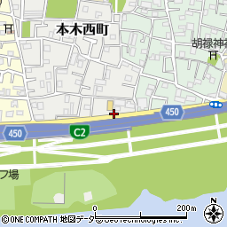 東京都足立区本木西町1周辺の地図