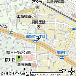 セブンイレブン板橋東新町若木通り店周辺の地図