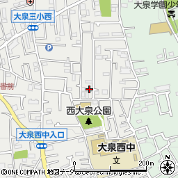 東京都練馬区西大泉3丁目25-27周辺の地図