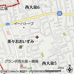 東京都練馬区西大泉5丁目25-29周辺の地図