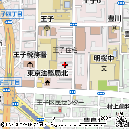 王子住宅３周辺の地図