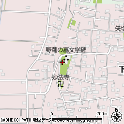 野菊の墓文学碑周辺の地図