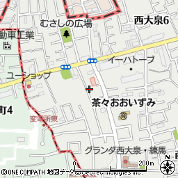 東京都練馬区西大泉5丁目35周辺の地図
