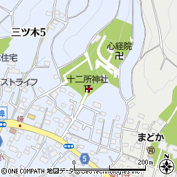 十二所神社周辺の地図