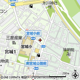 東京都足立区宮城1丁目29周辺の地図