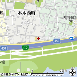東京都足立区本木西町1-5周辺の地図