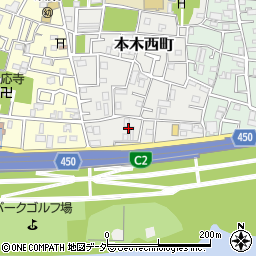 東京都足立区本木西町6周辺の地図