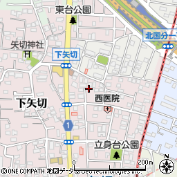 千葉県松戸市下矢切80周辺の地図