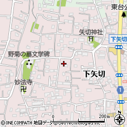 千葉県松戸市下矢切267周辺の地図
