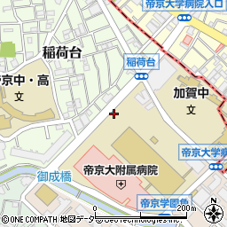 ナチュラルローソン帝京大学病院本院店周辺の地図