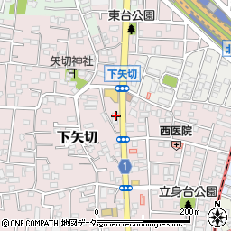 千葉県松戸市下矢切76周辺の地図