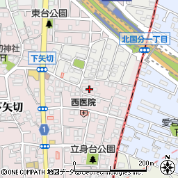 千葉県松戸市下矢切89周辺の地図