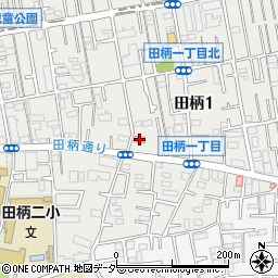 ファミリーマート田柄一丁目店周辺の地図