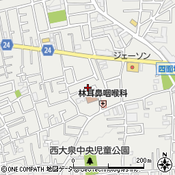 東京都練馬区西大泉5丁目3周辺の地図