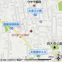 東京都練馬区西大泉3丁目30-4周辺の地図