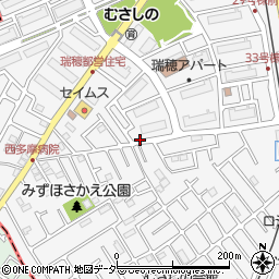 瑞穂町役場　瑞穂第四小学童保育クラブ周辺の地図