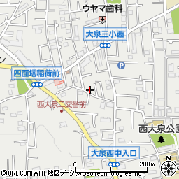東京都練馬区西大泉3丁目30-5周辺の地図