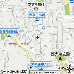 東京都練馬区西大泉3丁目30-2周辺の地図
