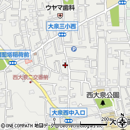 東京都練馬区西大泉3丁目30-24周辺の地図