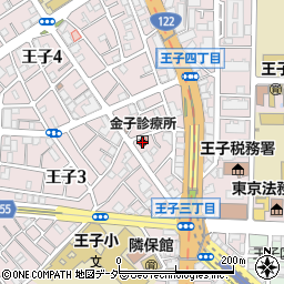 金子診療所周辺の地図