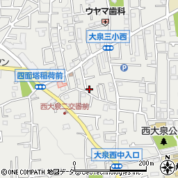東京都練馬区西大泉3丁目30-7周辺の地図