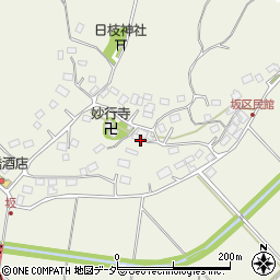 千葉県多古町（香取郡）坂周辺の地図