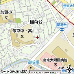 東京都板橋区稲荷台12周辺の地図