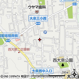 東京都練馬区西大泉3丁目30-23周辺の地図