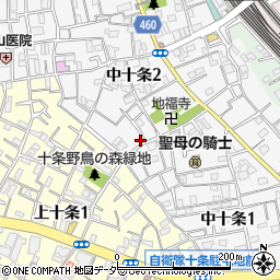 東京都北区中十条2丁目3-1周辺の地図
