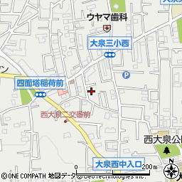 東京都練馬区西大泉3丁目30-8周辺の地図