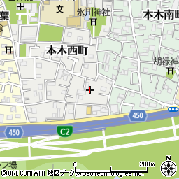 東京都足立区本木西町8周辺の地図