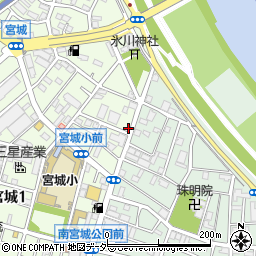 東京都足立区宮城1丁目32-1周辺の地図