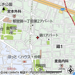 ヘアーメイクサロン伊田周辺の地図