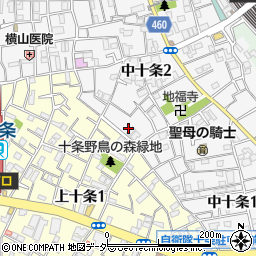 東京都北区中十条2丁目3-6周辺の地図