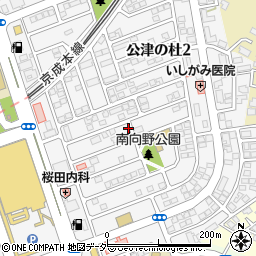 千葉県成田市公津の杜2丁目周辺の地図