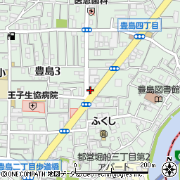 作新商事　王子支店周辺の地図