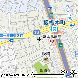 東京都板橋区大和町30-7周辺の地図