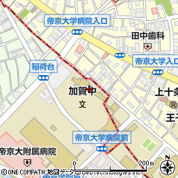 板橋区立加賀中学校周辺の地図