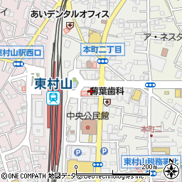 ファミリーマート東村山駅東口店周辺の地図