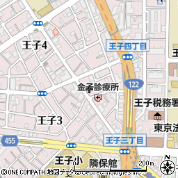 東京都北区王子3丁目17-1周辺の地図