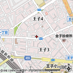 東京都北区王子4丁目2-9周辺の地図