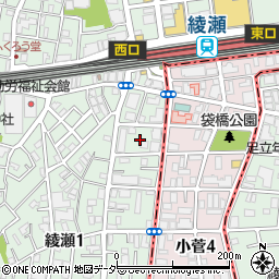 東京都足立区綾瀬1丁目31周辺の地図