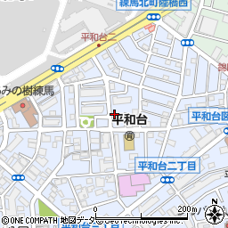 東京都練馬区平和台2丁目周辺の地図