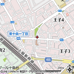 東京都北区王子4丁目1-15周辺の地図