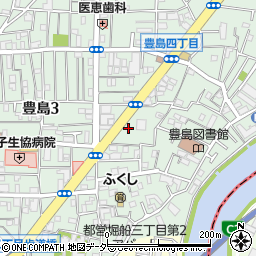 ＮＢパーキング豊島第６駐車場周辺の地図