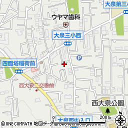 東京都練馬区西大泉3丁目30-21周辺の地図