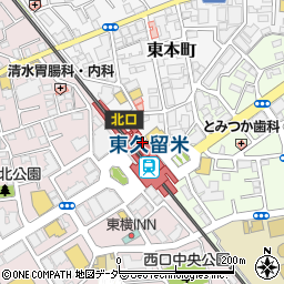 壱角家 東久留米店周辺の地図